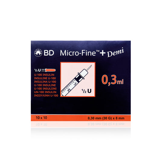 BD Insulin Syringe 0.3ml Needle (30G x 8mm)
